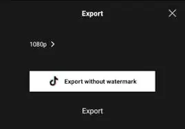 how to remove capcut watermark in tiktok